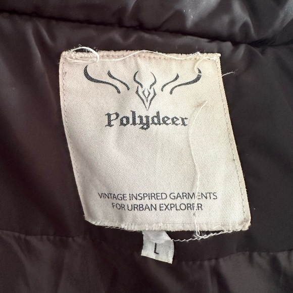 Elegant Black Puffer Coat with Faux Fur Removable Hood - Picture 3 of 7